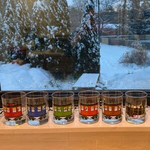 Cera “All Aboard” Double Old Fashioned Train Glasses